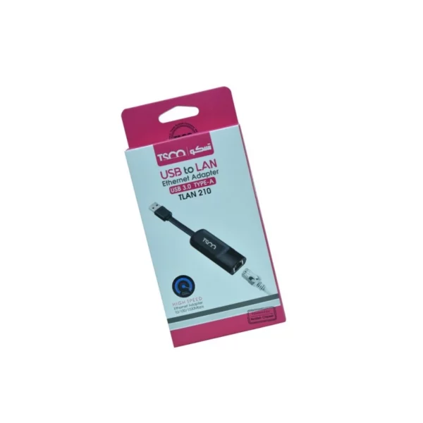 تبدیل USB به LAN تسکو مدل TLAN 210 -- کارت شبکه USB TSCO به LAN